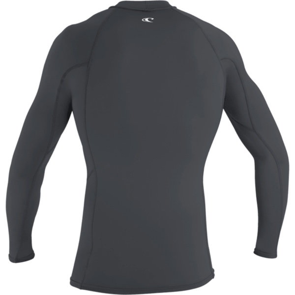 2026 O'Neill Mens Basic Skins Long Sleeve Rash Vest 5714 - Graphite
